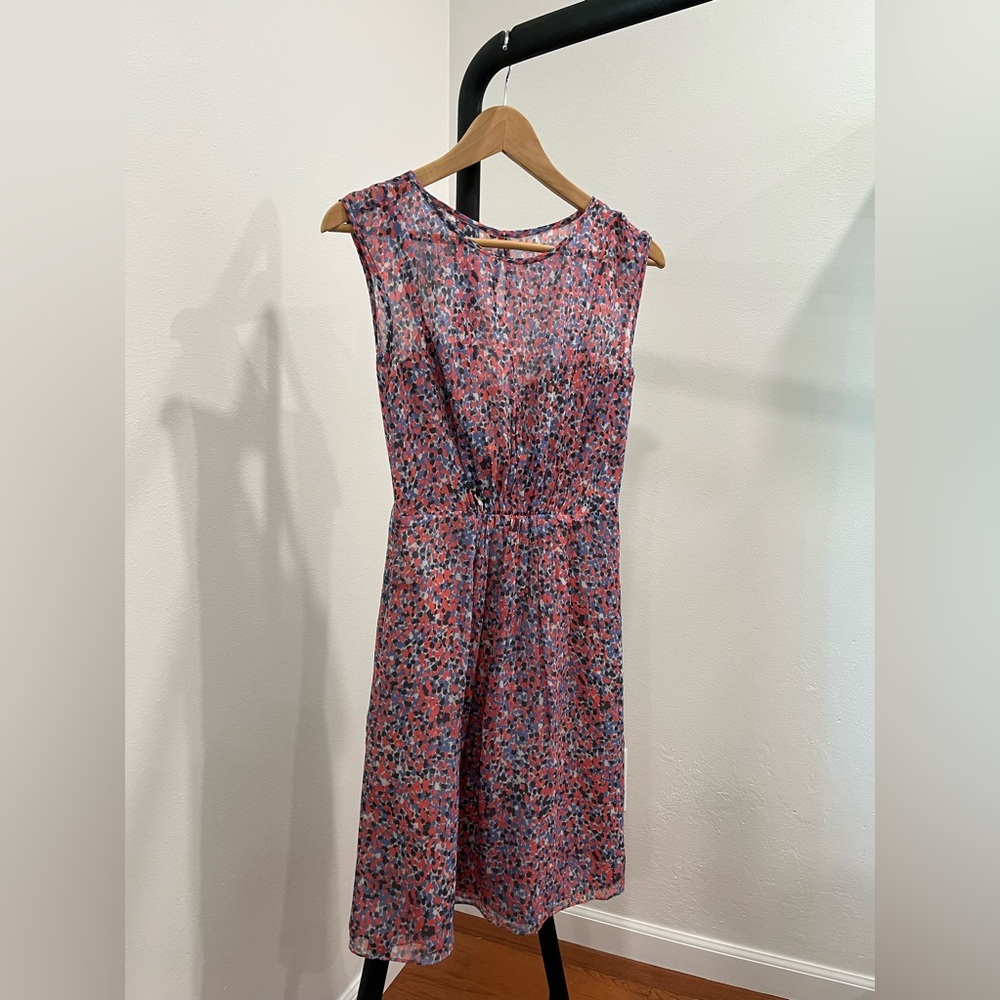 $15! SALE! J. Crew Blue and Pink Dress with Pockets Size 00